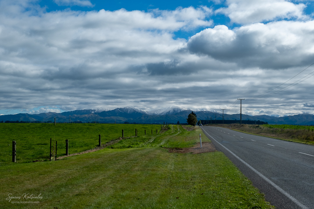 The mountains appear from the plains in all directions