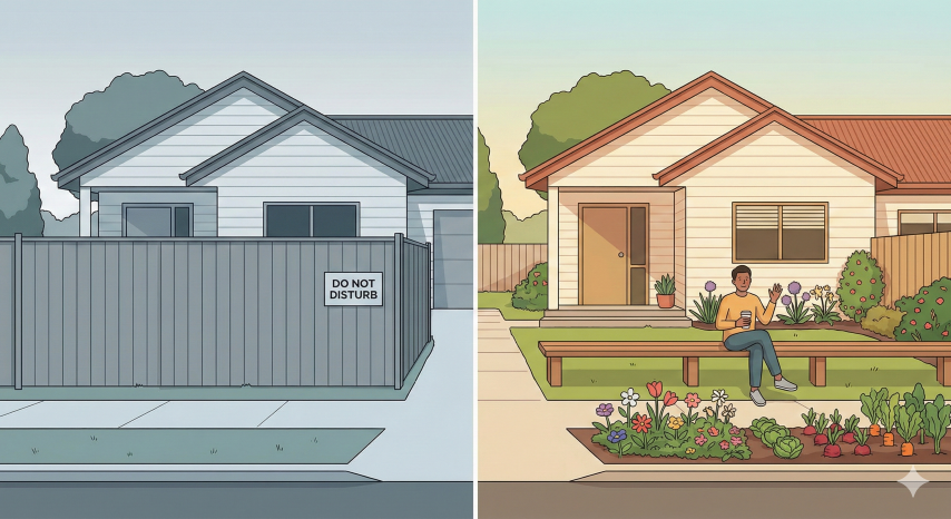 We used to just walk outside